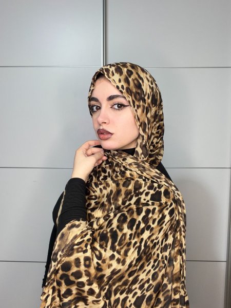حجاب لايكرا نقشة تايجر