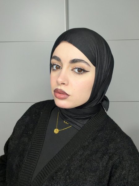 شال مثلث قطني بدون ستراس