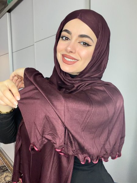 قطني مع كسرات باللون السماقي <br> <span class='text-color-warm'>سيتوفر قريبا❤️</span>