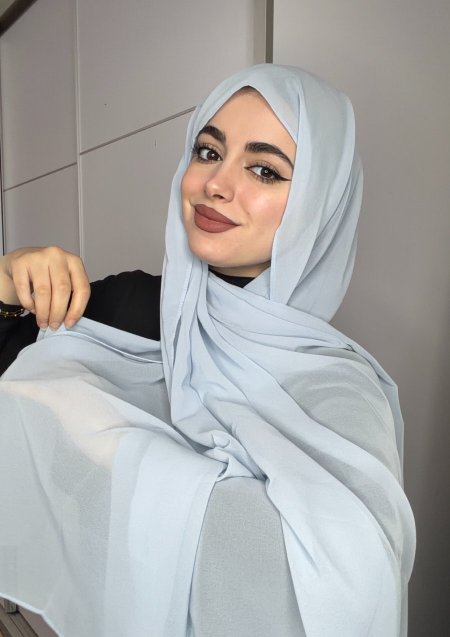 شيفون ازرق سماوي