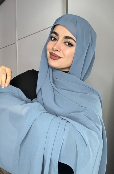 شيفون ازرق فاتح