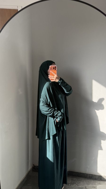 ملابس صلاة لايكرا اخضر
